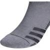 imageadidas Mens Superlite Stripe 3 Low Cut Socks 3PairHeather Dark GreyBlackNight Grey