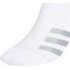 imageadidas Mens Superlite Stripe 3 Low Cut Socks 3PairWhiteClear Onix GreyClear Grey