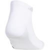 imageadidas Mens Superlite Stripe 3 Low Cut Socks 3PairWhiteClear Onix GreyClear Grey
