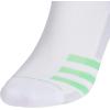 imageadidas Mens Superlite Stripe 3 Low Cut Socks 3PairWhiteSemi Green SparkSemi Blue Burst