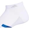 imageadidas Mens Superlite Stripe 3 Low Cut Socks 3PairWhiteTeam Royal BlueGlory Blue
