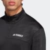imageadidas Mens Terrex Multi HalfZip Long Sleeve TShirtBlack