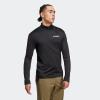 imageadidas Mens Terrex Multi HalfZip Long Sleeve TShirtBlack