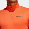 imageadidas Mens Terrex Multi HalfZip Long Sleeve TShirtSemi Impact Orange