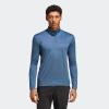 imageadidas Mens Terrex Multi HalfZip Long Sleeve TShirtWonder Steel