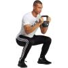 imageadidas Mens Train Essentials 3Stripes PantsBlackWhite