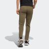 imageadidas Mens Train Essentials 3Stripes PantsOlive StrataBlack