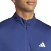imageadidas Mens Train Essentials QuarterZip Long Sleeve TShirtDark Blue