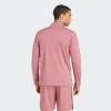 imageadidas Mens Train Essentials QuarterZip Long Sleeve TShirtPreloved Crimson