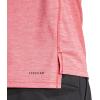 imageadidas Mens Train Essentials QuarterZip Long Sleeve TShirtPure RubyBlack