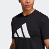 imageadidas Mens Training Essentials Feel Ready Logo TShirtBlackWhite