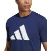 imageadidas Mens Training Essentials Feel Ready Logo TShirtDark Blue  White