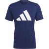 imageadidas Mens Training Essentials Feel Ready Logo TShirtDark Blue  White