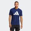 imageadidas Mens Training Essentials Feel Ready Logo TShirtDark BlueBlack