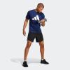 imageadidas Mens Training Essentials Feel Ready Logo TShirtDark BlueBlack