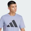 imageadidas Mens Training Essentials Feel Ready Logo TShirtSilver Violet  Black