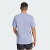 imageadidas Mens Training Essentials Feel Ready Logo TShirtSilver Violet  Black
