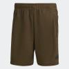 imageadidas Mens Training Essentials Logo Training ShortsOlive StrataBlack