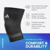 imageadidas Performance Climacool Knee Support Sleeve  Knee Sleeve for Support Training and Competitions  Ergonomic Design Silicone Grip Breathable Seamless Design  Black XLargeKnee Support