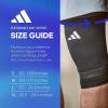 imageadidas Performance Climacool Knee Support Sleeve  Knee Sleeve for Support Training and Competitions  Ergonomic Design Silicone Grip Breathable Seamless Design  Black XLargeKnee Support