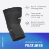 imageadidas Performance Climacool Knee Support Sleeve  Knee Sleeve for Support Training and Competitions  Ergonomic Design Silicone Grip Breathable Seamless Design  Black XLargeadidas Performance Climacool Elbow Support