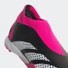 imageadidas Unisex Predator Accuracy3 Turf Soccer ShoeBlackWhiteTeam Shock Pink Laceless