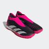 imageadidas Unisex Predator Accuracy3 Turf Soccer ShoeBlackWhiteTeam Shock Pink Laceless
