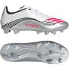 imageadidas UnisexAdult F50 Messi Club Firm Multi Ground SneakerWhiteLucid RedSilver Metallic