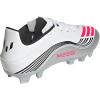 imageadidas UnisexAdult F50 Messi Club Firm Multi Ground SneakerWhiteLucid RedSilver Metallic