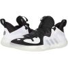 imageadidas UnisexAdult Harden Stepback 2 Basketball ShoeBlackSilver MetallicWhite