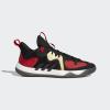 imageadidas UnisexAdult Harden Stepback 2 Basketball ShoeCore BlackGold MetallicScarlet