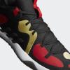 imageadidas UnisexAdult Harden Stepback 2 Basketball ShoeCore BlackGold MetallicScarlet