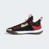 imageadidas UnisexAdult Harden Stepback 2 Basketball ShoeCore BlackGold MetallicScarlet