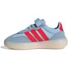imageadidas UnisexChild Barreda Decode Elastic Lace ampamp Strap SneakerClear SkyBright RedWhite