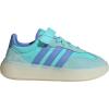 imageadidas UnisexChild Barreda Decode Elastic Lace ampamp Strap SneakerFlash AquaBlue FusionOff White