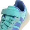 imageadidas UnisexChild Barreda Decode Elastic Lace ampamp Strap SneakerFlash AquaBlue FusionOff White