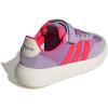 imageadidas UnisexChild Barreda Decode Elastic Lace ampamp Strap SneakerPreloved PurpleLucid RedPowder Plum