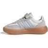 imageadidas UnisexChild Barreda Decode Elastic Lace ampamp Strap SneakerWhiteHalo BlueGrey