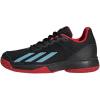 imageadidas UnisexChild Court Flash SneakerBlackPreloved BlueBetter Scarlet