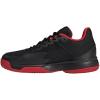imageadidas UnisexChild Court Flash SneakerBlackPreloved BlueBetter Scarlet