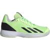 imageadidas UnisexChild Court Flash SneakerGreen SparkAurora BlackLucid Lemon