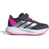 imageadidas UnisexChild Duramo Sl Elastic Lace ampamp Strap Running SneakerShadow NavySilver MetallicLucid Pink
