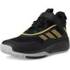 imageadidas UnisexChild Own The Game 30 Basketball SneakerBlackGold MetallicSolid Grey