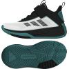 imageadidas UnisexChild Own The Game 30 Basketball SneakerWhiteBlackPure Teal