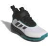 imageadidas UnisexChild Own The Game 30 Basketball SneakerWhiteBlackPure Teal