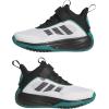 imageadidas UnisexChild Own The Game 30 Basketball SneakerWhiteBlackPure Teal