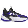 imageadidas UnisexChild Trae Unlimited 2 Basketball SneakerLucid BlueBlackWhite