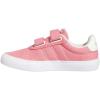 imageadidas UnisexChild Vulcraid3r Skate ShoeRose ToneCloud WhiteWhite Cross Strap
