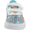 imageadidas UnisexChild Vulcraid3r Skate ShoeWhiteBright CyanBright Cyan Cross Strap