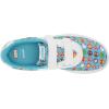 imageadidas UnisexChild Vulcraid3r Skate ShoeWhiteBright CyanBright Cyan Cross Strap